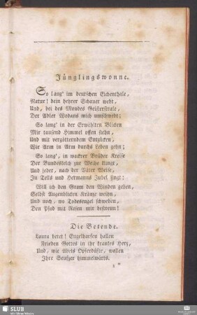 Erster Zeitraum. 1778 bis 1787