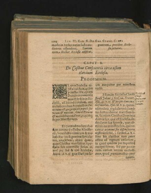 Caput X. De Casibus Conscientiae circa usum clavium Ecclesiae.