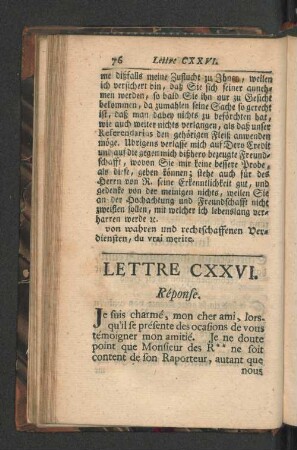 [Lettre CXXVI. - Lettre CL.]