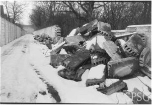 Grenzanlage und Bahngleis Drewitz