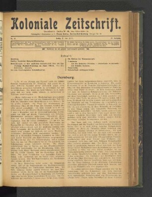 Nr. 27. Berlin, 5. Juli 1912. 13. Jahrgang.