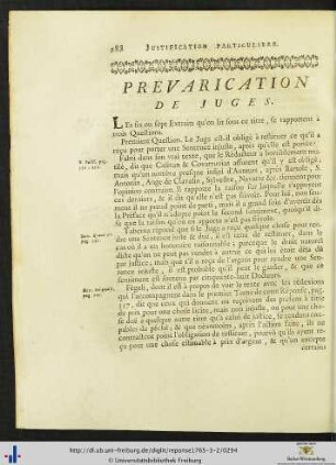 Prévarication De Juges