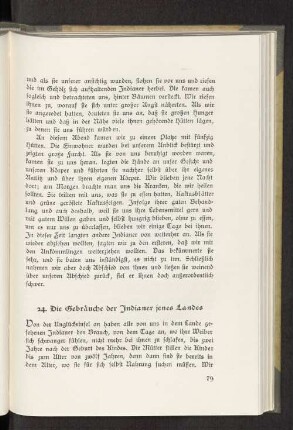 24. Die Gebräuche der Indianer jenes Landes