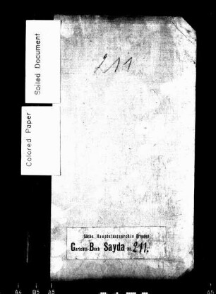 Gerichtshandelsbuch von Sayda, Bd. 13