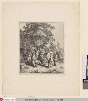 [Der Violinspieler und der kleine Leiermann; The fiddler and the hurdy-gurdy boy; Le violon et le petit vielleur]