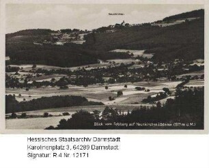 Neunkirchen im Odenwald, Blick vom Felsberg auf Neunkirchen