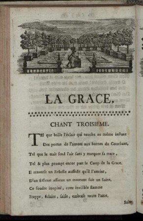 La Grace, Chant Troisieme. / Die Gnade. Dritter Gesang.