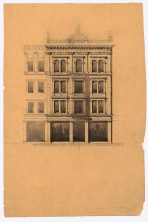 Kaufhaus Erich Jordan, Markgrafenstraße 102-107, Berlin-Kreuzberg Umbau und Erweiterung: Markgrafenstraße 102: Ansicht