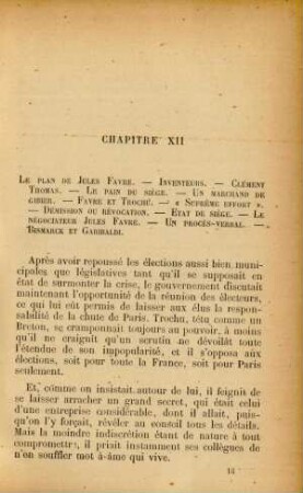 Chapitre XII. Le plan de Jules Favre ...