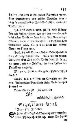 Sechszehnter Brief
