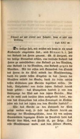 Predigten, 1. Predigten auf die Tage des Herrn im katholischen Kirchenjahre ; Abth. 1, Weihnachtskreis