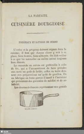 Fourneaux de batterie de cuisine