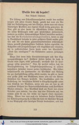 Wofür bin ich begabt?