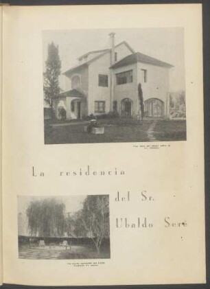 La residencia del Sr. Ubaldo Seré