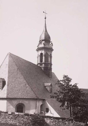 Dittersbach, Dorfkirche, Ansicht von Nordosten