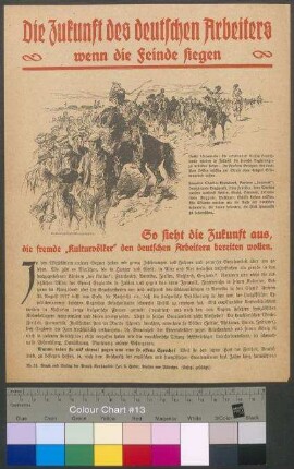 Propaganda-Flugblatt mit dem Aufruf zum Zeichnen der [7.]                                     Kriegsanleihe im September 1917