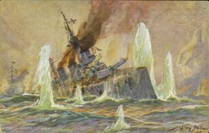 Aus dem Seegefecht in der Nordsee am 24.1.1915. [R]