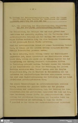 6. Deutung der Untersuchungsergebnisse, sowie die draus resultierende neue Theorie des Mechanismus der plötzlichen Ausbrüche von Salz und Gas