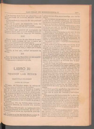 Libro XI : Tender las redes