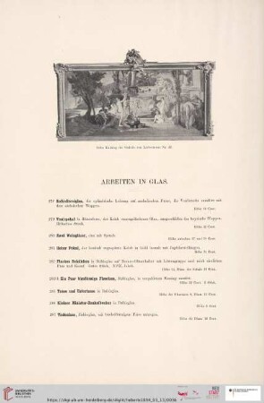 Arbeiten in Glas (Nr. 278 - 322)