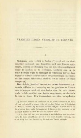 Veertien dagen verblijf te Ternate
