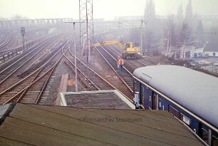 Hamburg: Bahnhof Barmbek: Gleisumbau
