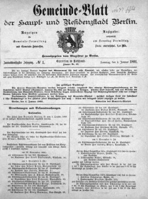 1891,1: No. 1, 4. Januar 1891