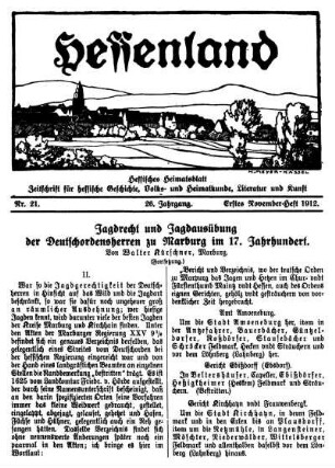 Nr. 21, Erstes November-Heft 1912