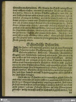 Schwedische Discursen