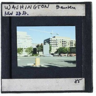 Washington, Gebäude an der Kreuzung M Street NW mit 23rd Street NW