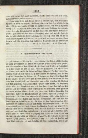 Schulnachrichten aus Baden