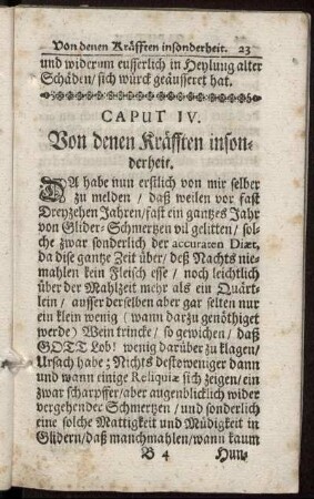 Caput IV. Von denen Kräfften insonderheit.