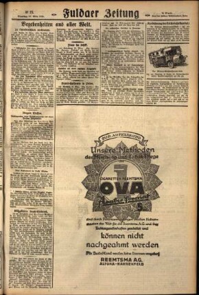 Zweite Ausgabe vom Dienstag, den 27. März 1928.