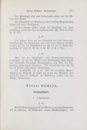 Vierter Abschnitt. Beistandschaft