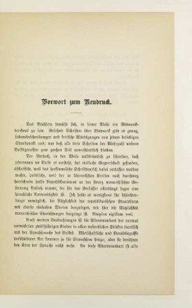 Vorwort zum Neudruck