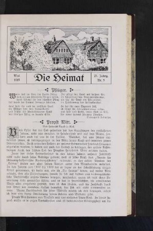Mai 1915 25. Jahrg. Nr. 5