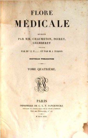 Flore médicale, 4