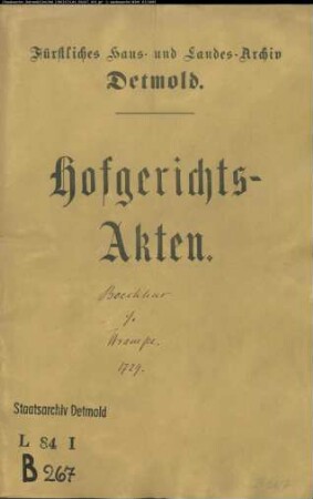 Boeckhus in Lage gegen Wrampe in Heßloh