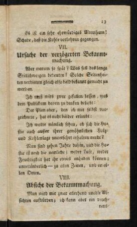 13-13, VII. Ursache der verzögerten Bekanntmachung.