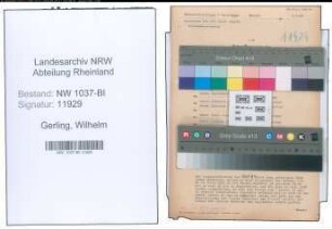 Entnazifizierung Wilhelm Gerling , geb. 19.09.1893 (Mechaniker)