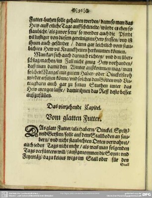Das vierzehende Capitel. Vom glatten Futter