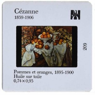 Cézanne, Stillleben mit Äpfeln und Orangen