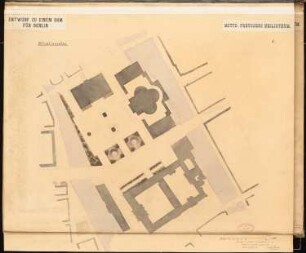 Berliner Dom Schinkelwettbewerb 1884: Lageplan