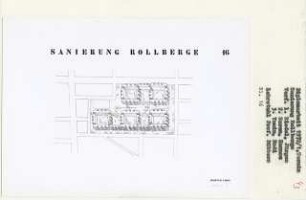 Sanierung Rollberge, Berlin-Neukölln (Diplomarbeit bei Kurt Dübbers): Isometrie 1:1000