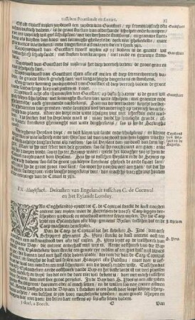 IX Hooftstuck. Dekusten van Engelandt tusschen C. de Cornwal en het Eylandt Londay.