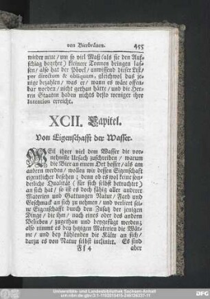 XCII. Capitel. Von Eigenschafft der Wasser.