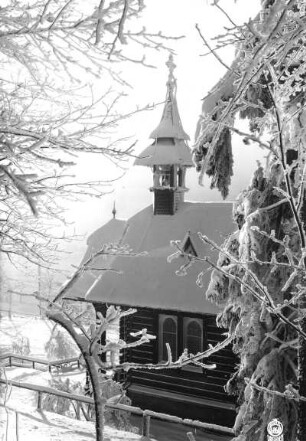 Rehefeld, Kapelle (1881) des ehemaligen königlichen Jagdschlosses