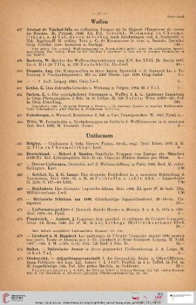 Waffen (Nr. 457-464)