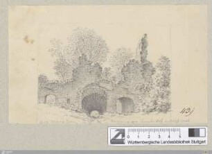 Ausgang vom innersten Hof, im Schloss Urach : 13. Aug. - 9 vorm.