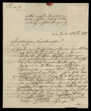 Brief von Johann Jos... Derska an Louis Spohr